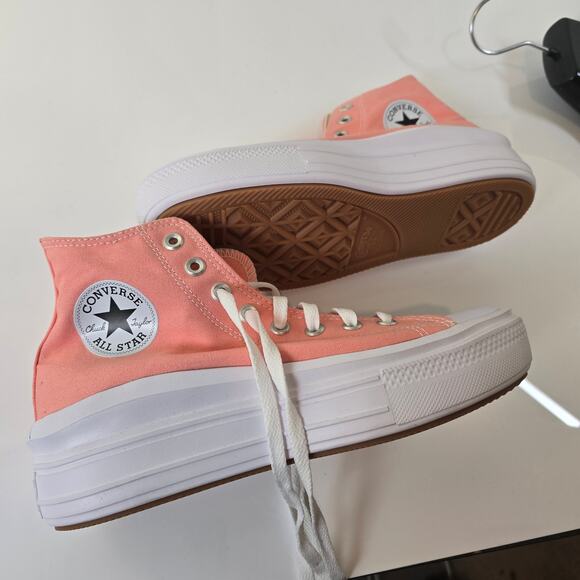 Size9.5- Converse Chuck Taylor All Star Lugged Platform High Pink - Picture 6 of 8